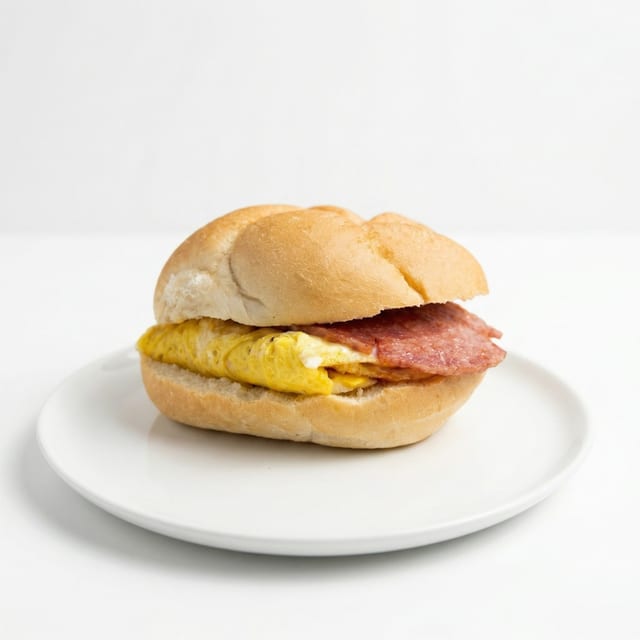 Pork Roll, Egg & Cheese Sandwich.