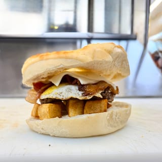Breakfast Burger Sandwich