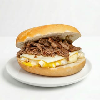 Steak, Egg & Cheese Sandwich